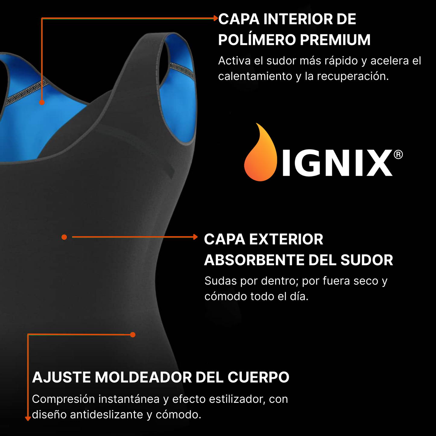 IGNIX® PRO Chaleco Térmico Mujer